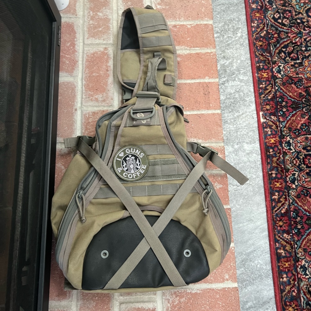 Maxpedition Monsoon gearslinger gently used condition with unique patch